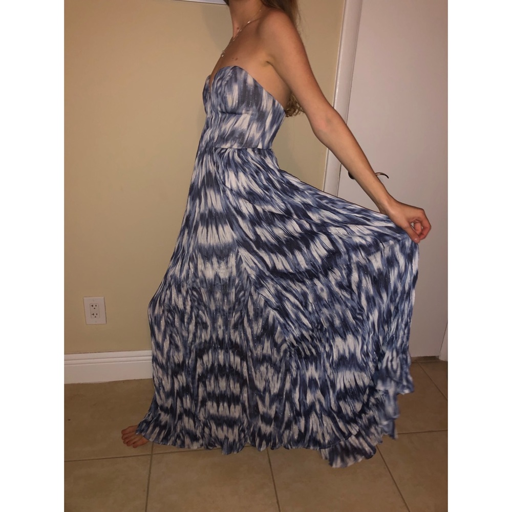 Boho Plunging Tie Dye Maxi Dress